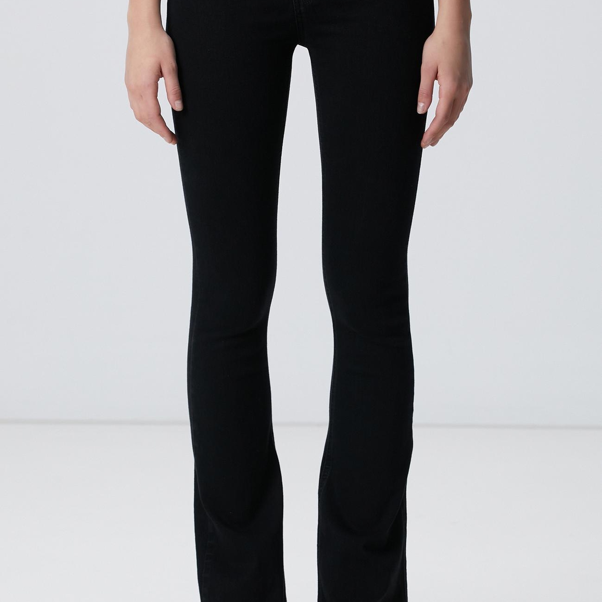 Network Kadın Siyah Denim Pantolon