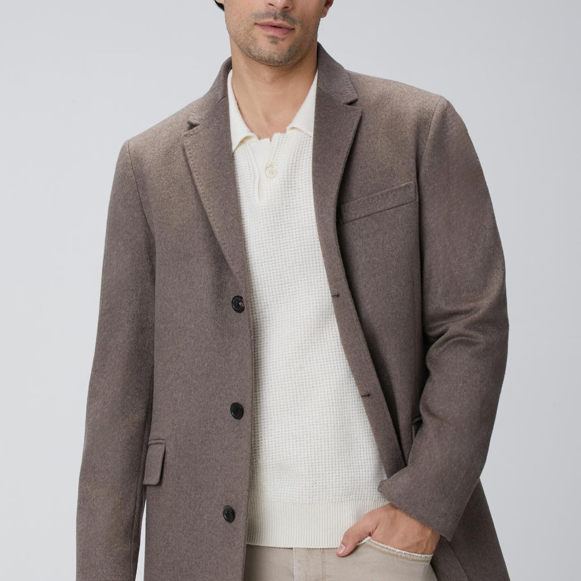 Network Erkek Limited Bej Kaşmir Palto