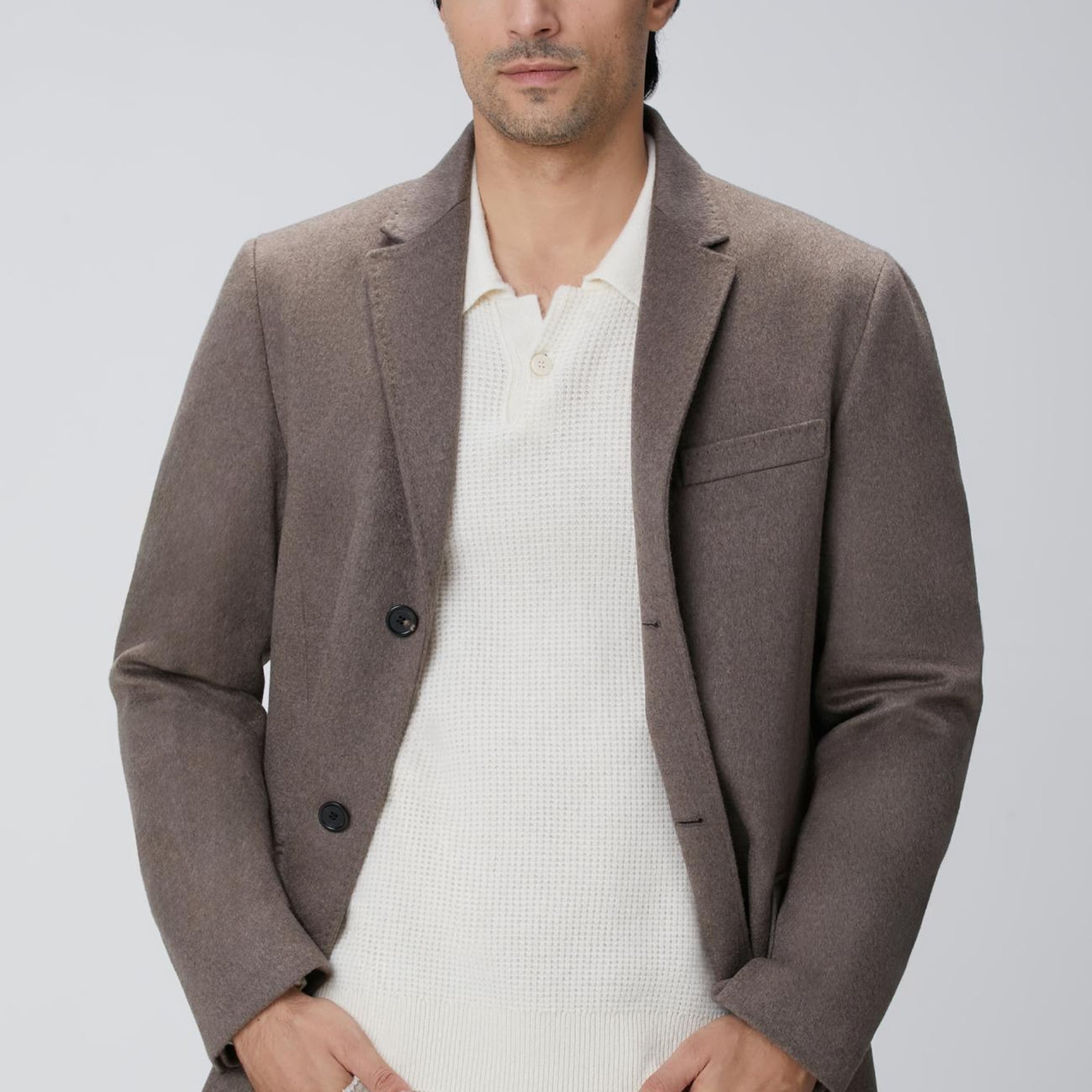 Network Erkek Limited Bej Kaşmir Palto