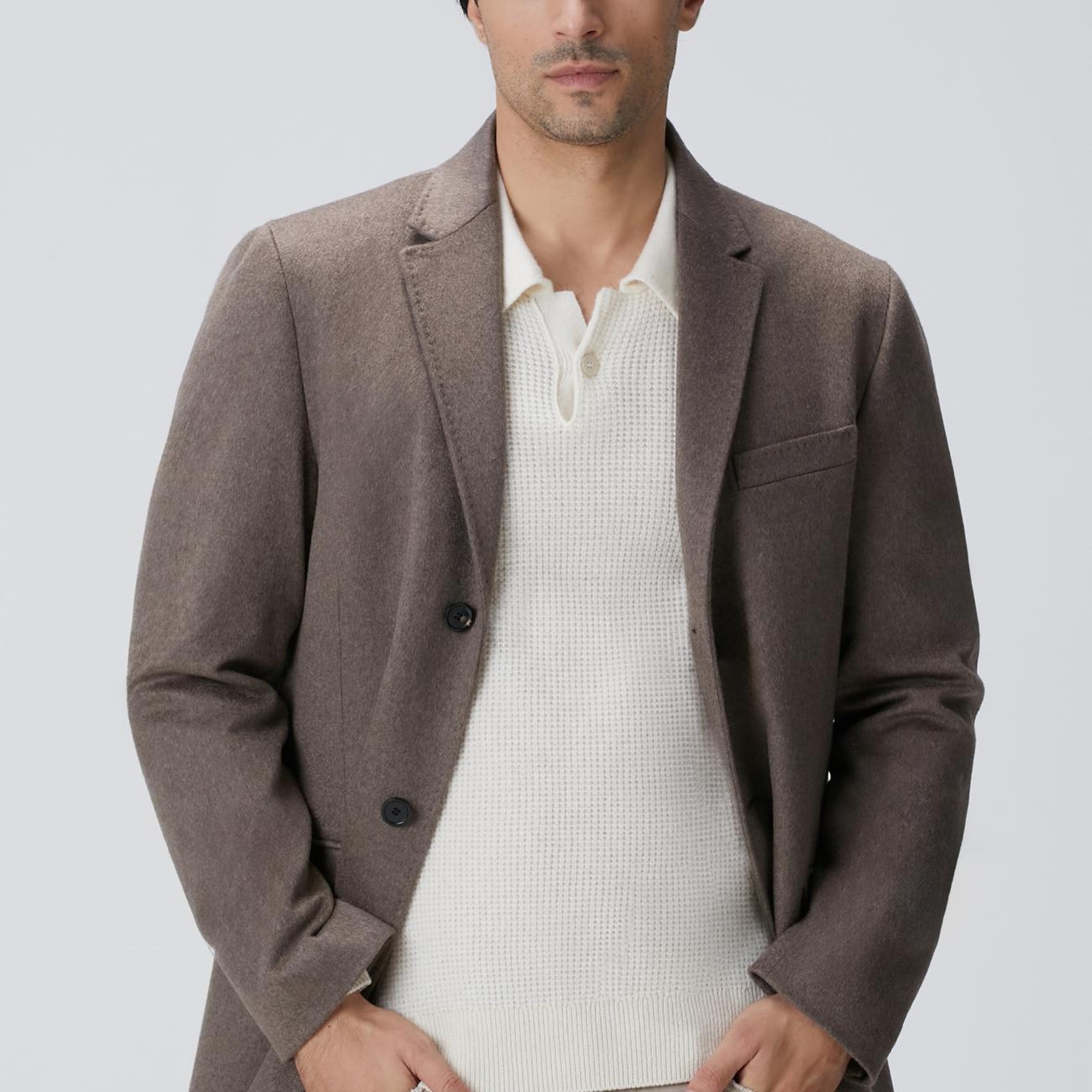 Network Erkek Limited Bej Kaşmir Palto