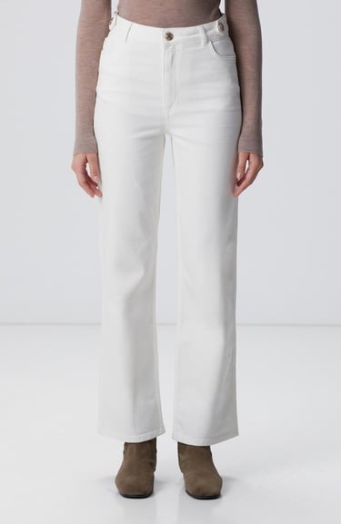  Network Kadın Kırık Beyaz Denim Pantolon