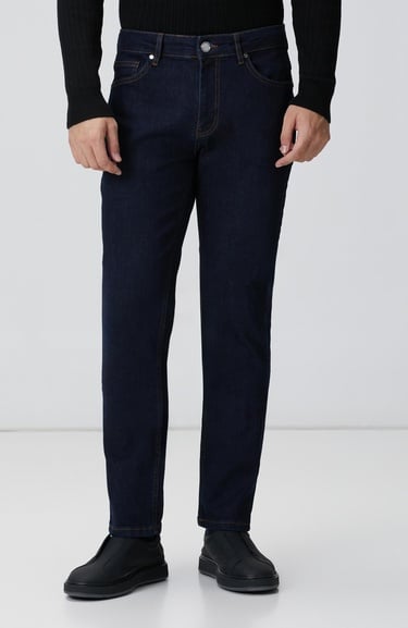  Network Erkek Slim Fit Lacivert Denim Pantolon