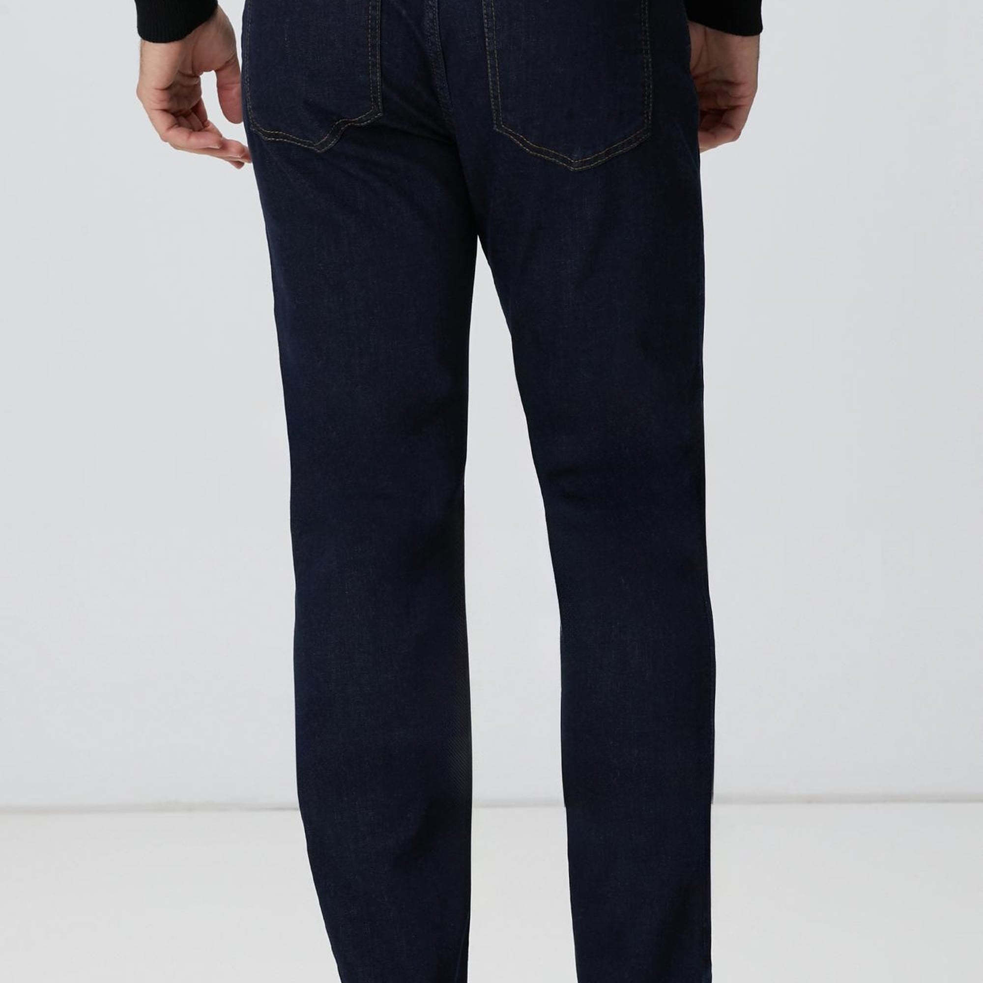 Network Erkek Slim Fit Lacivert Denim Pantolon