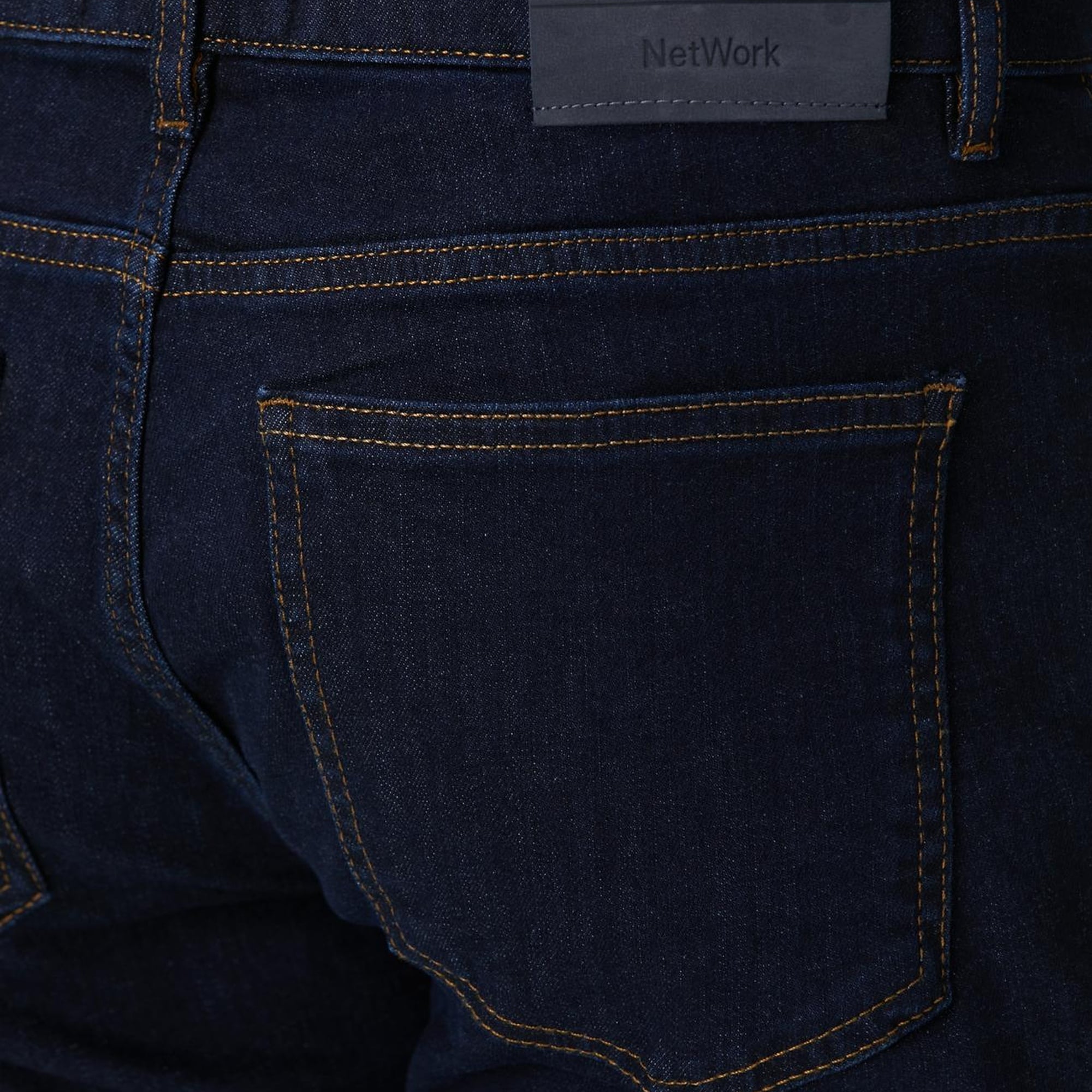 Network Erkek Slim Fit Lacivert Denim Pantolon