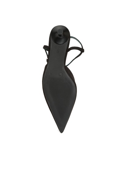  George Hogg Kadın Siyah Süet Topuklu Ayakkabı