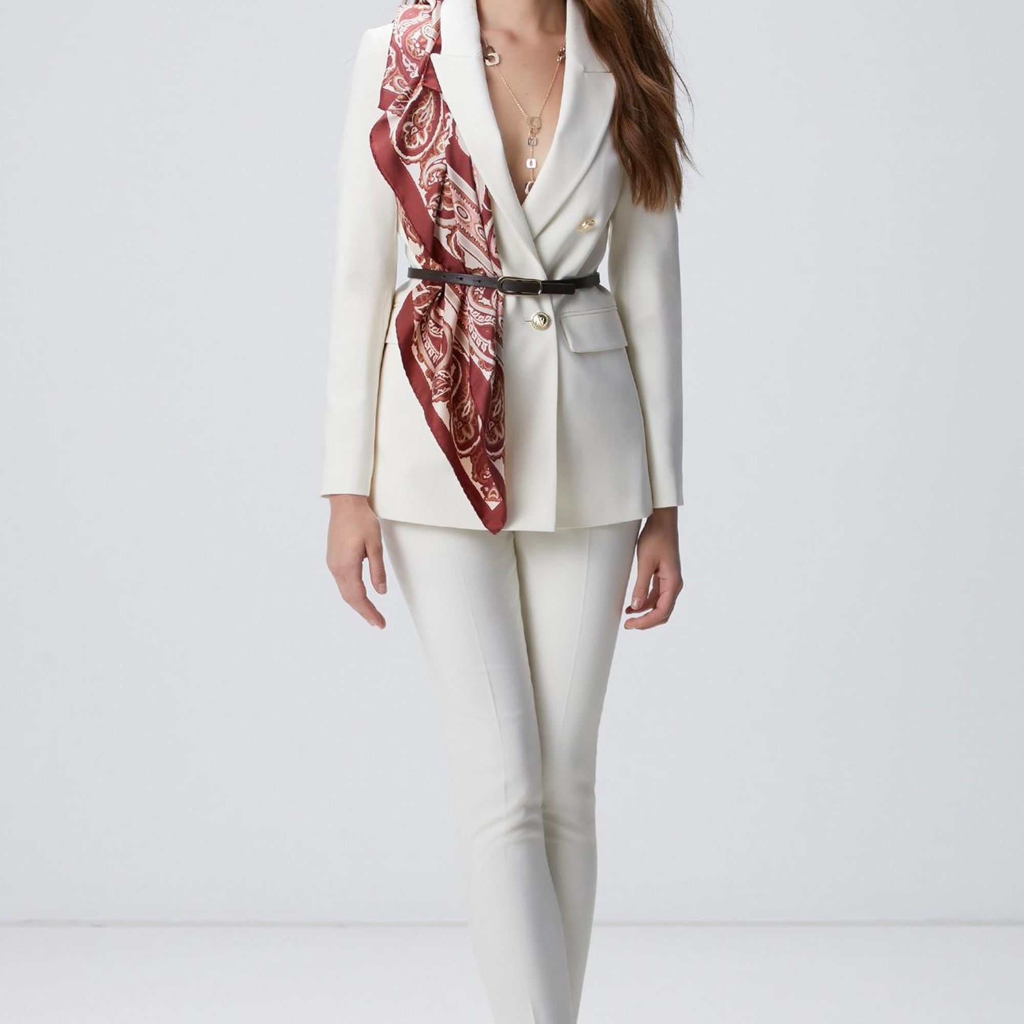 Network Kadın Kırık Beyaz Basic Pantolon