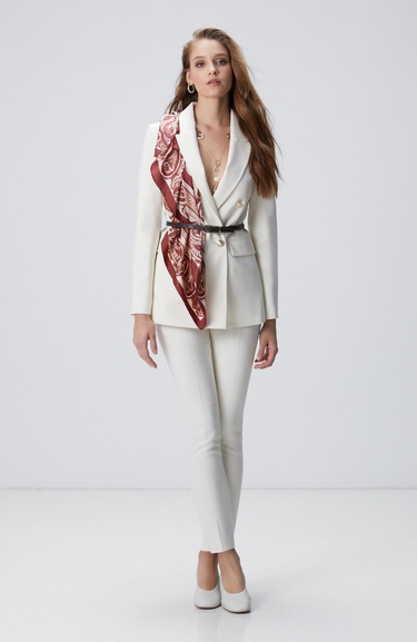  Network Kadın Kırık Beyaz Basic Pantolon