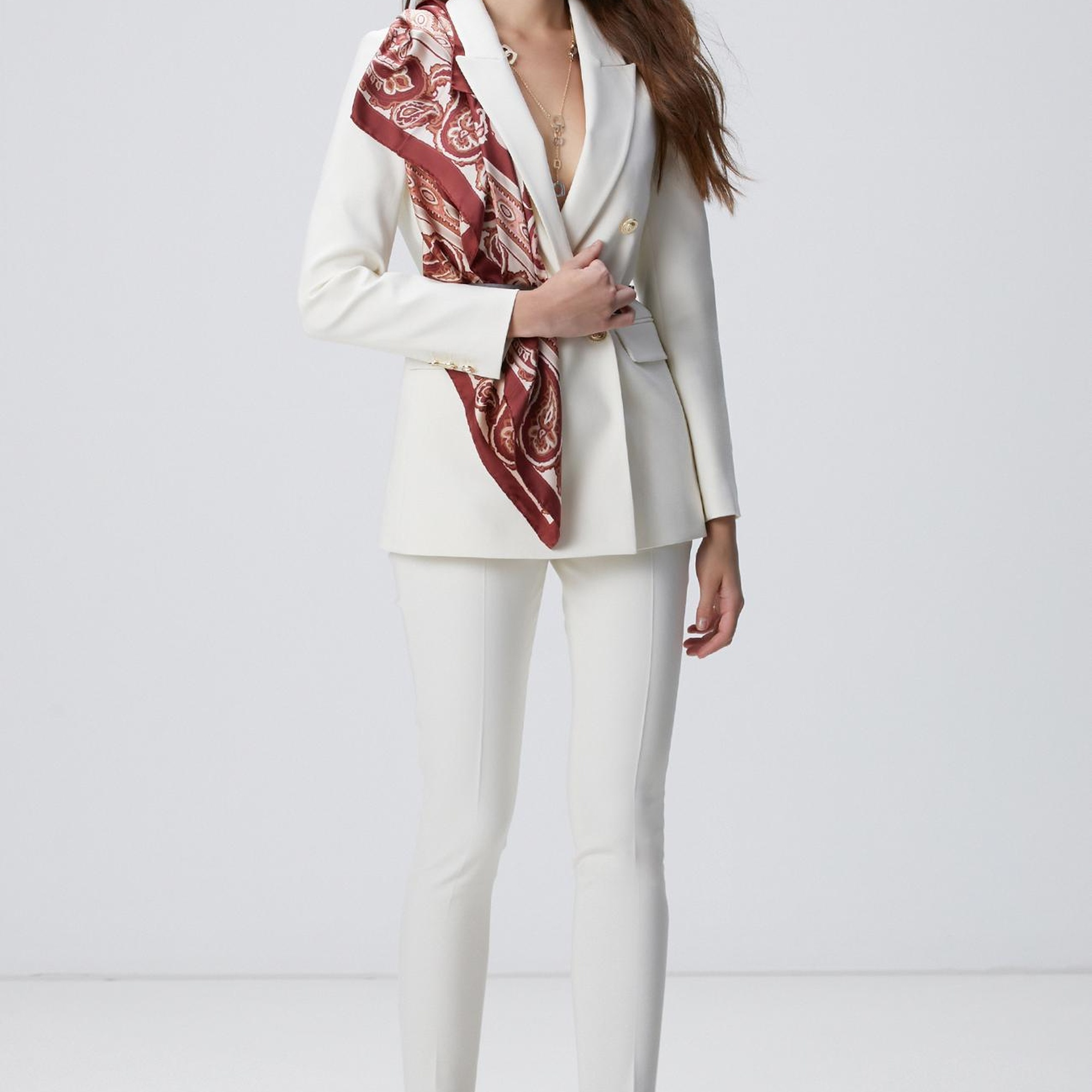 Network Kadın Kırık Beyaz Basic Pantolon