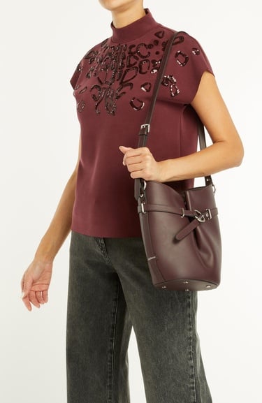  Divarese Kadın Bordo Postacı Çanta