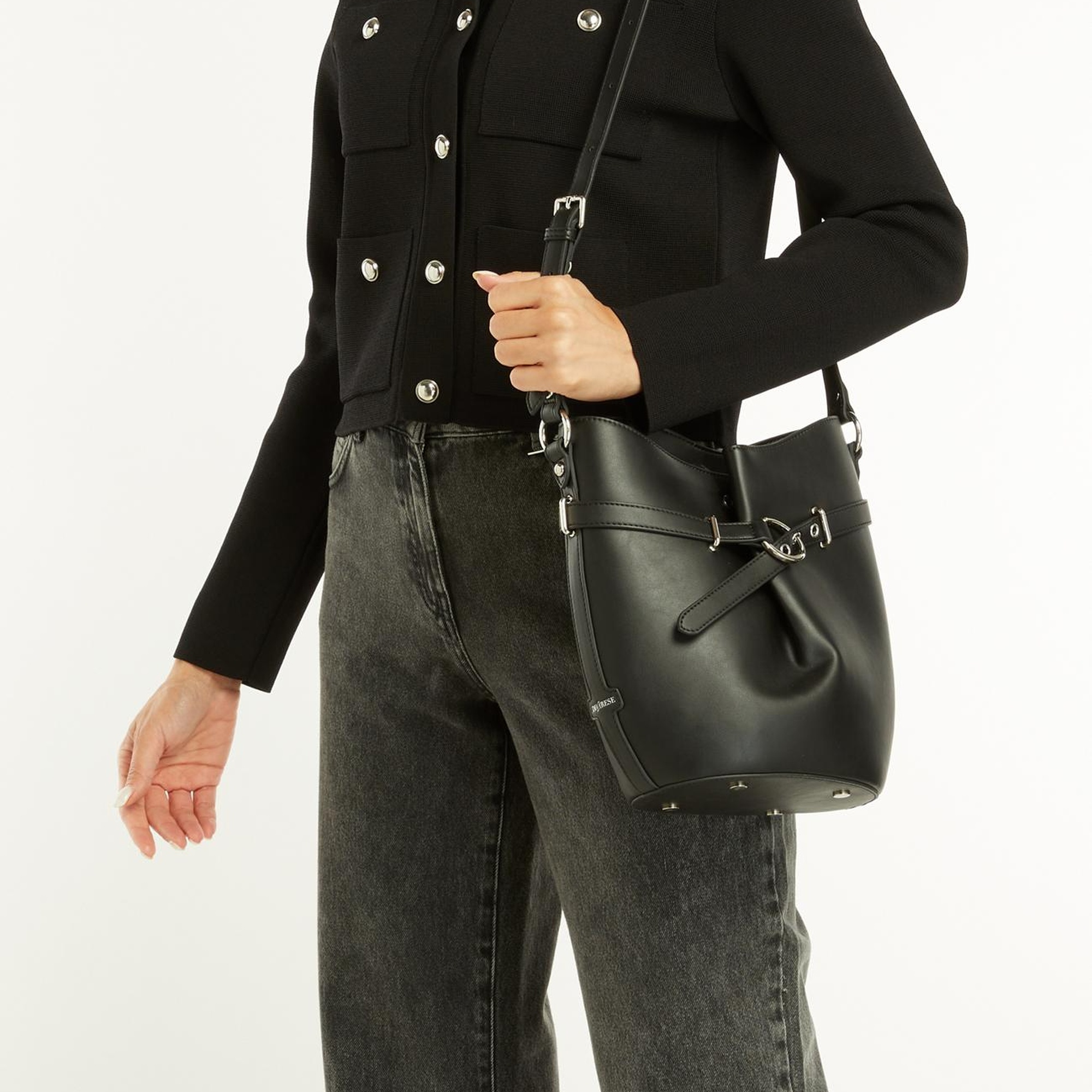 Divarese Kadın Siyah Postacı Çanta