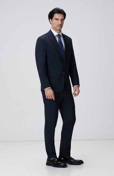  Network Erkek Slim Fit Beyaz Pamuk Saten Gömlek