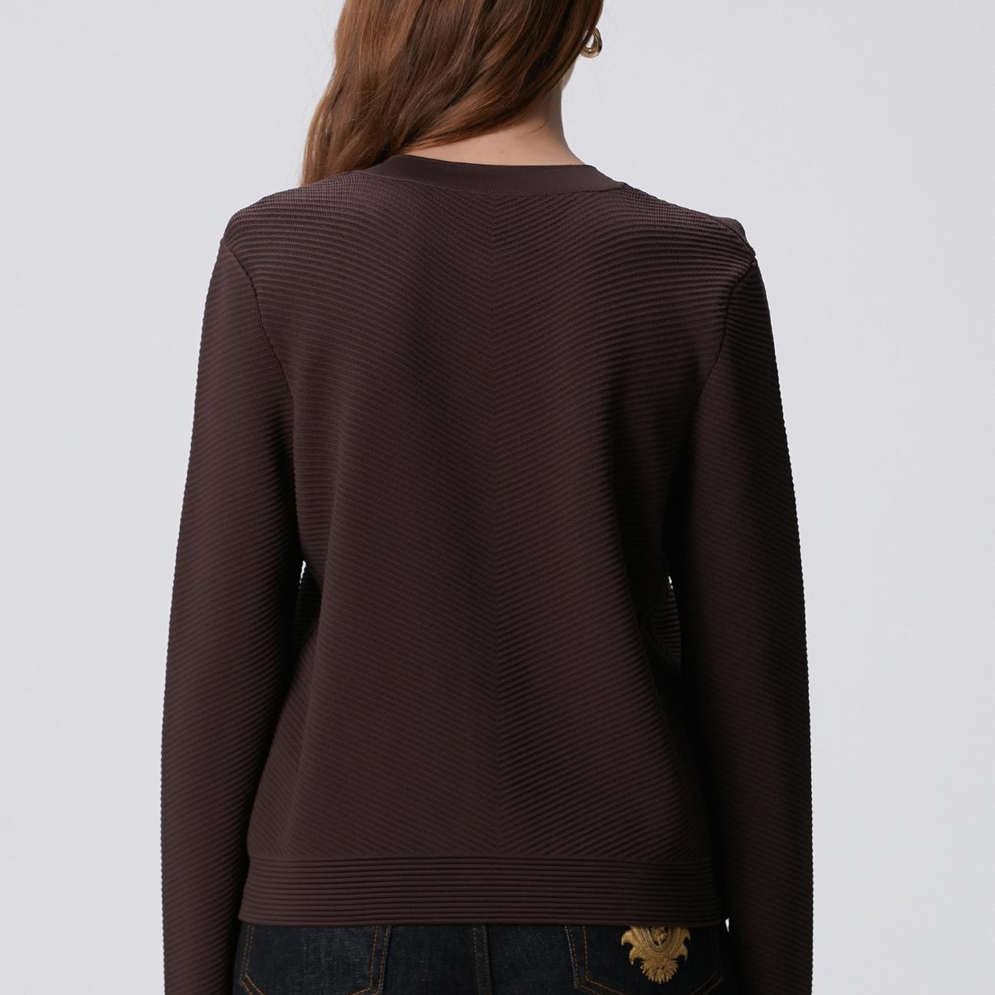 Network Kadın Kahverengi Triko Ceket