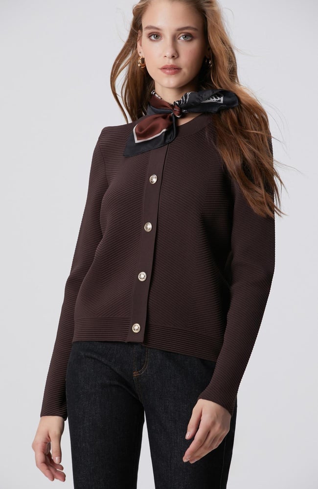  Network Kadın Kahverengi Triko Ceket
