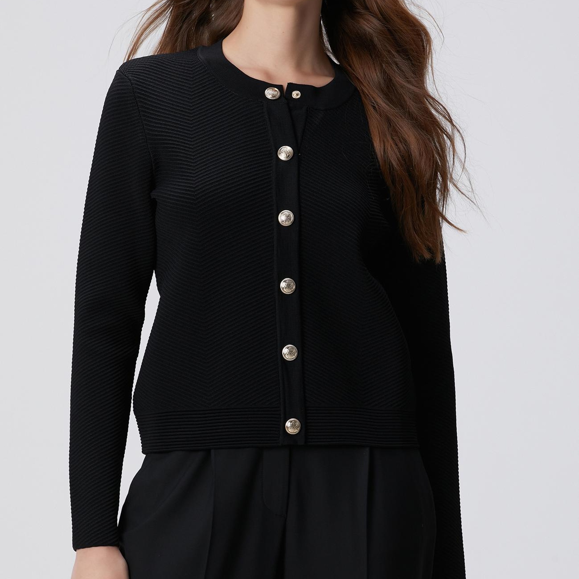 Network Kadın Siyah Triko Ceket