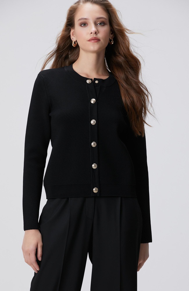  Network Kadın Siyah Triko Ceket