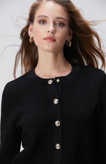  Network Kadın Siyah Triko Ceket
