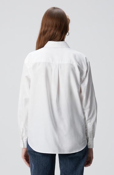  Network Kadın Beyaz Oxford Gömlek