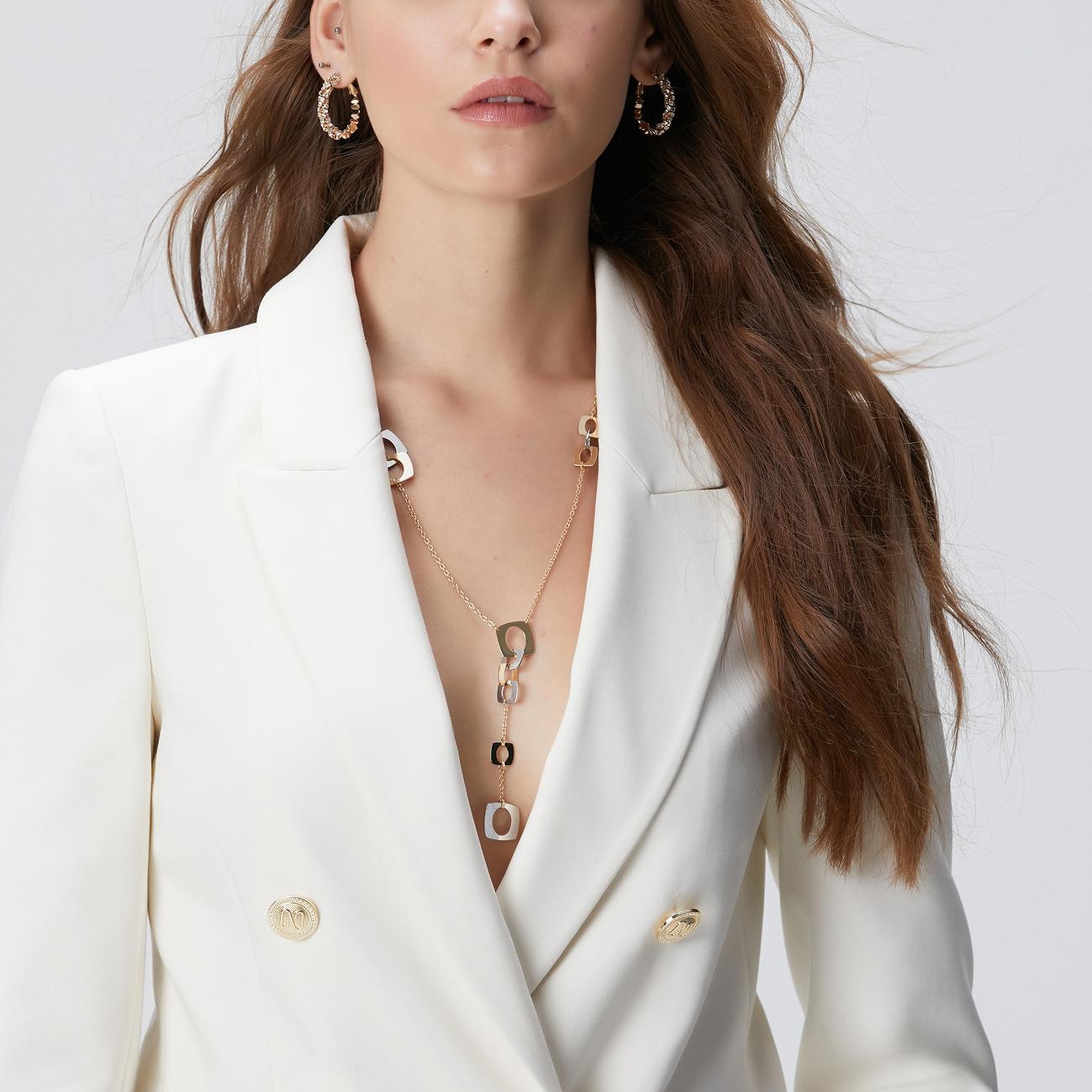 Network Kadın Kırık Beyaz Kruvaze Ceket