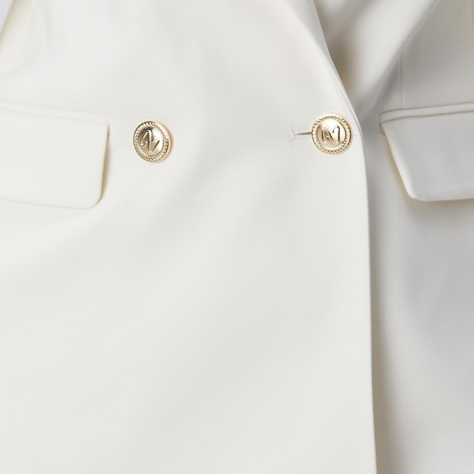 Network Kadın Kırık Beyaz Kruvaze Ceket