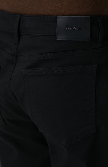  Network Erkek Siyah Denim Pantolon