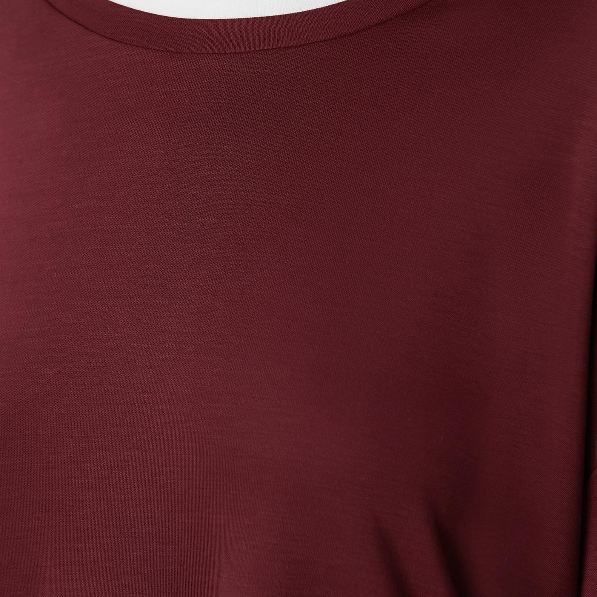 Network Kadın Bordo Çift Renkli T-shirt