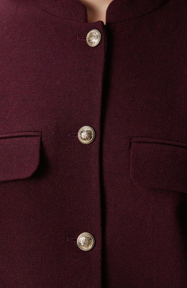  Network Kadın Vişne Yün Karışımlı Ceket