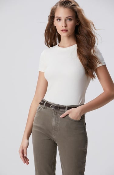  Network Kadın Kırık Beyaz T-shirt