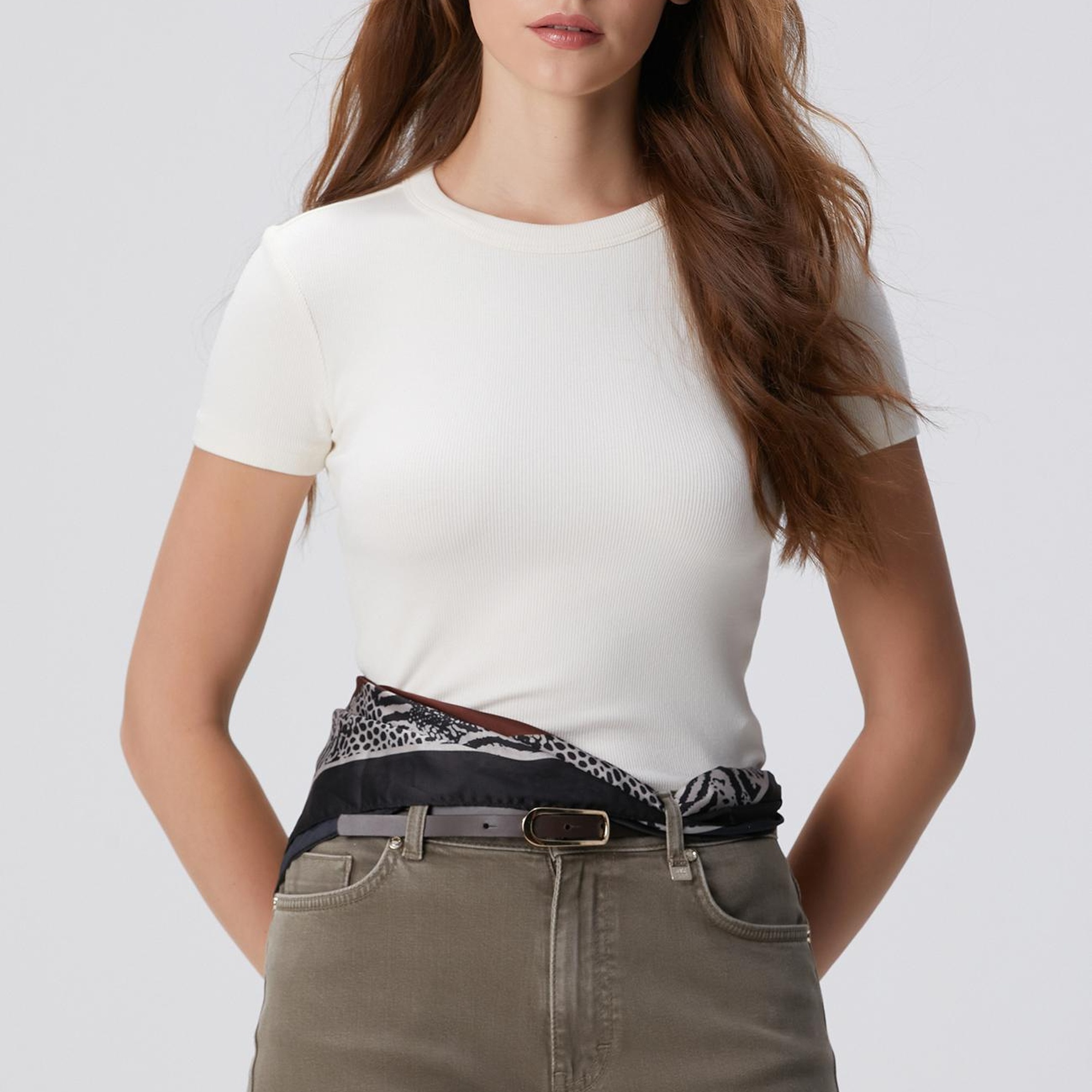 Network Kadın Kırık Beyaz T-shirt