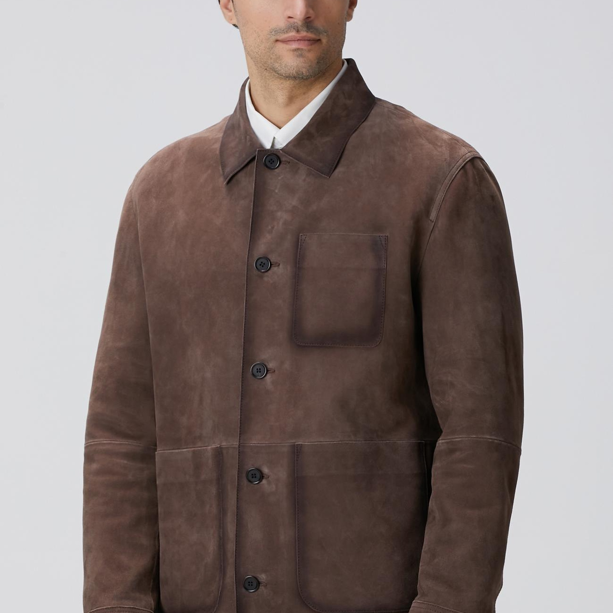 Network Erkek Kahverengi Nubuk Deri Ceket