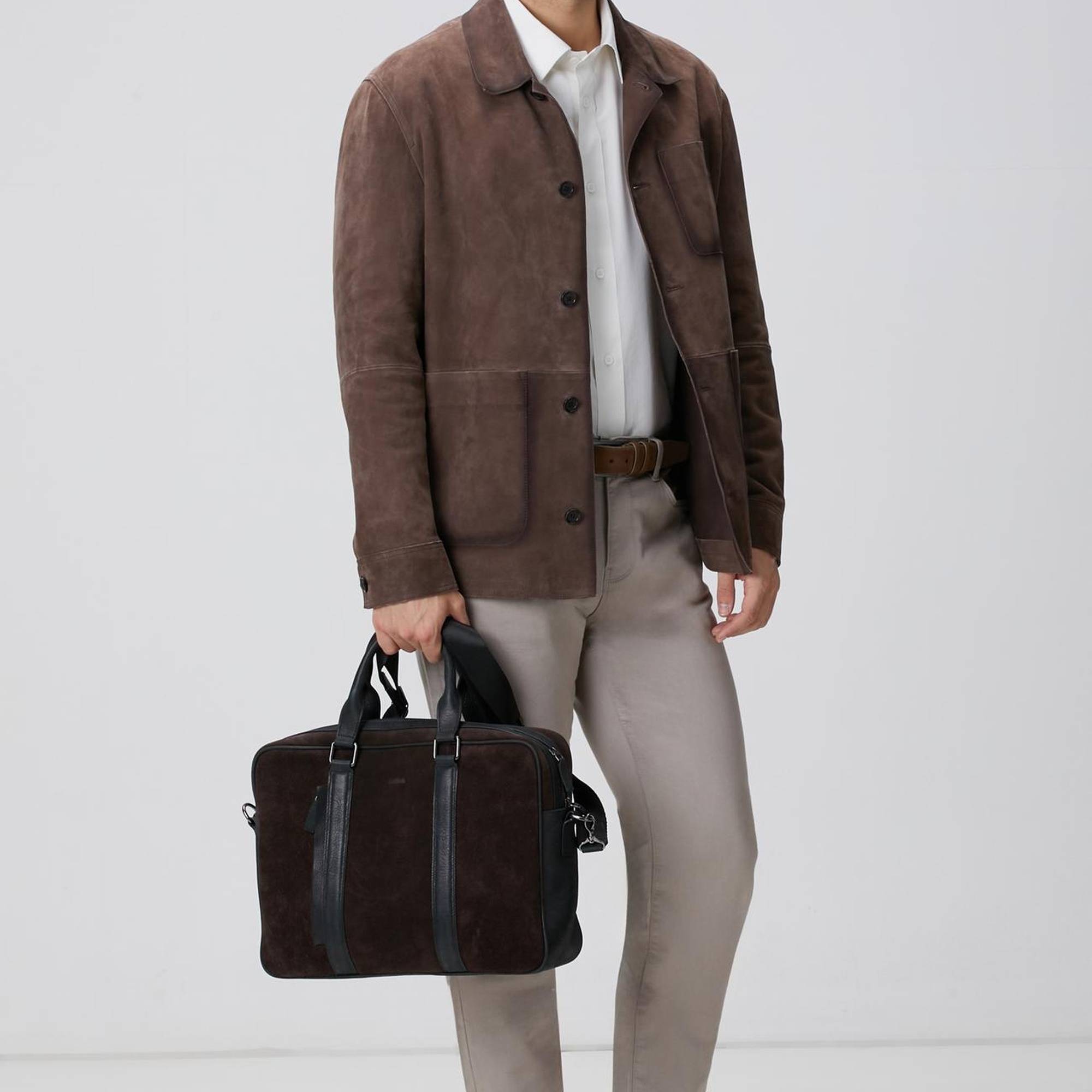 Network Erkek Kahverengi Nubuk Deri Ceket