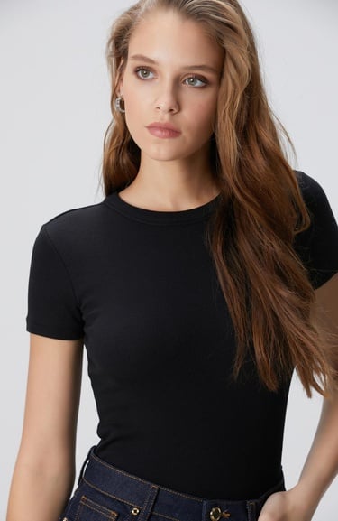  Network Kadın Siyah T-shirt