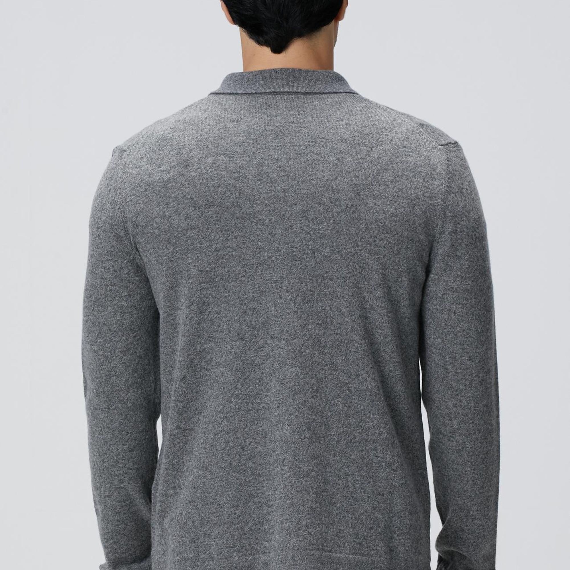 Network Erkek Gri Melanj Yün Karışımlı Triko Hırka