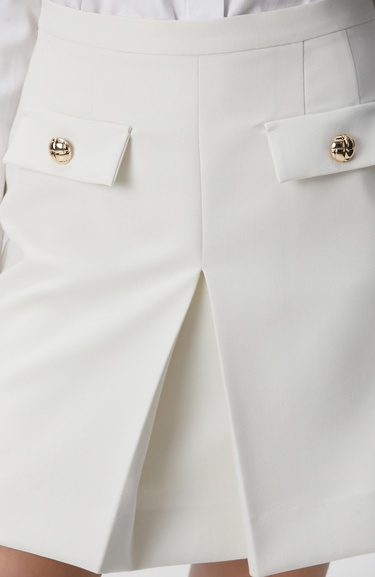  Network Kadın Kırık Beyaz Evaze Mini Etek