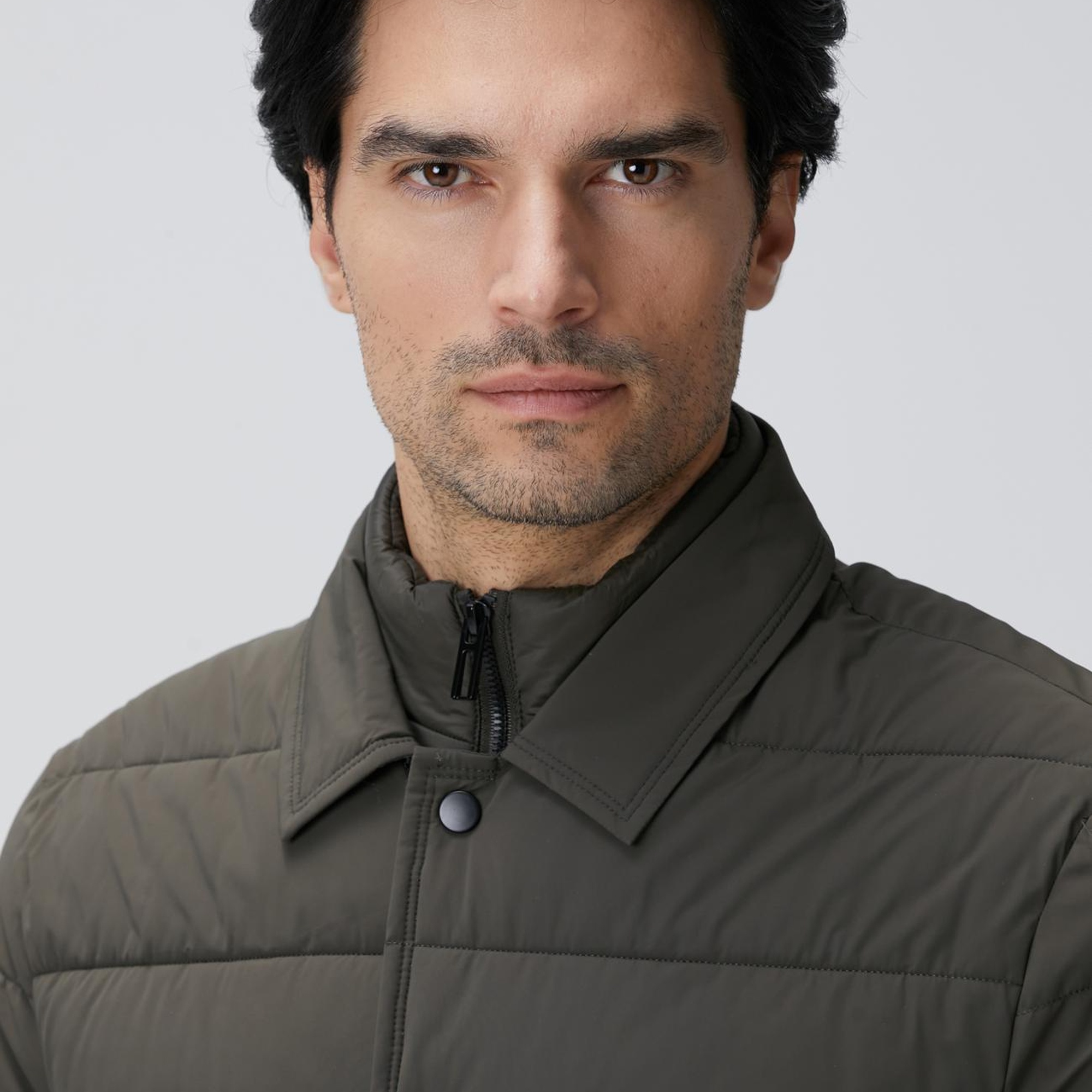 Network Erkek Haki Puffer Coat Ceket