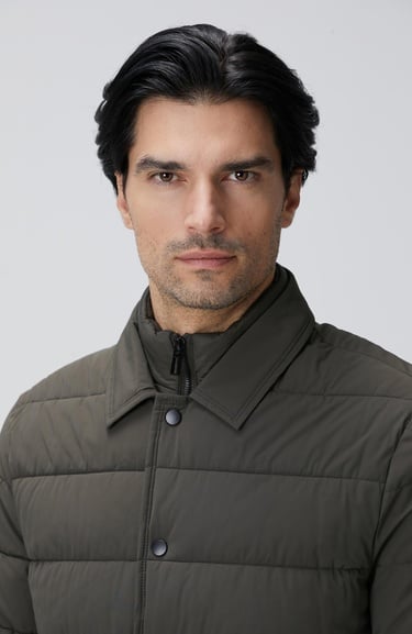  Network Erkek Haki Puffer Coat Ceket