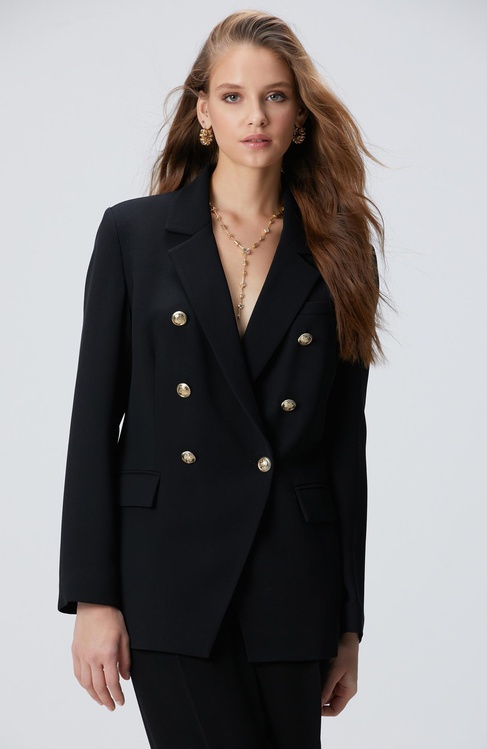  Network Kadın Siyah Blazer Ceket