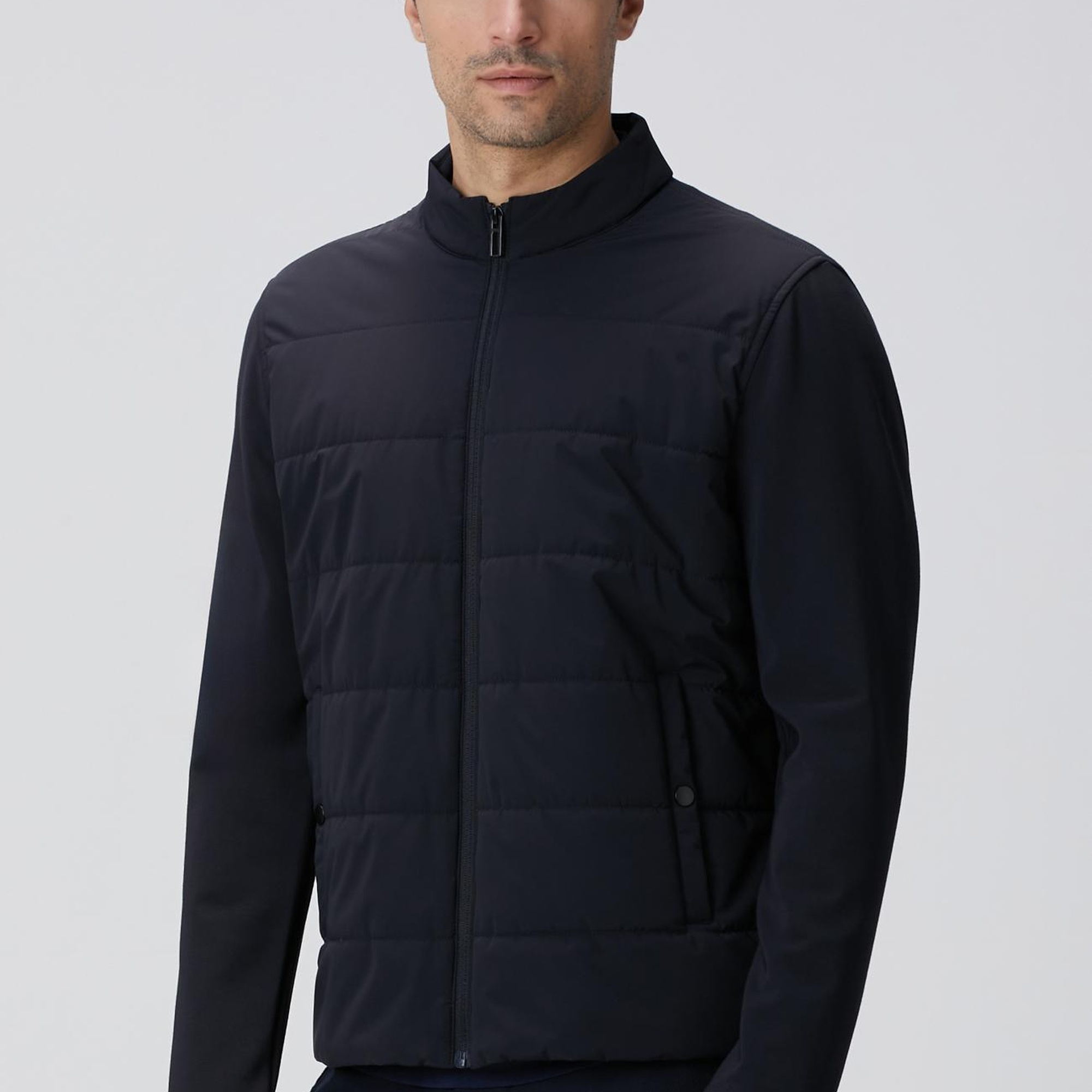 Network Erkek Lacivert Triko Kollu Mont