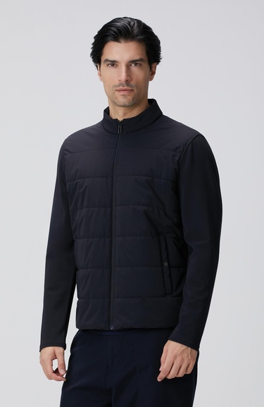  Network Erkek Lacivert Triko Kollu Mont