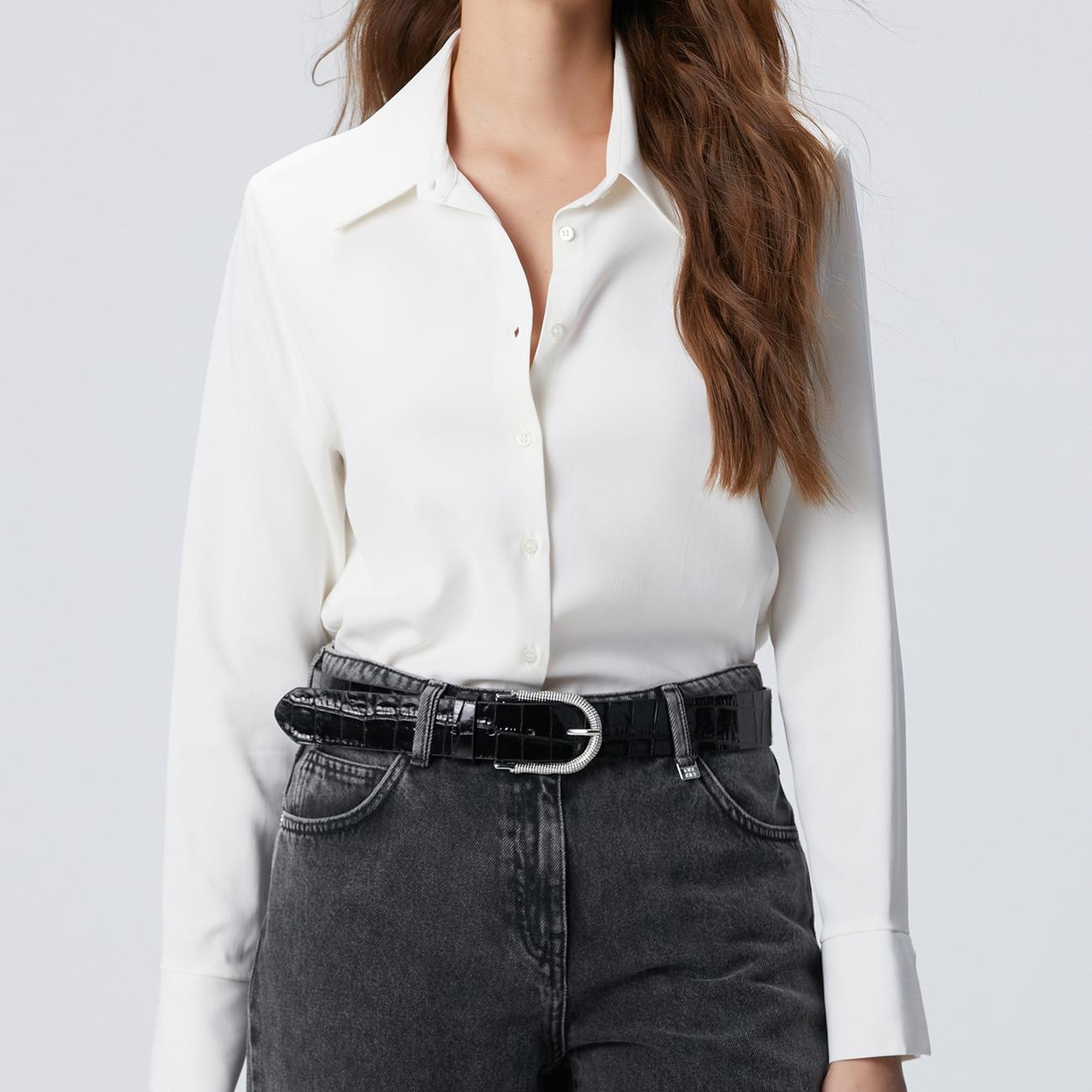 Network Kadın Kırık Beyaz Vatkalı Gömlek