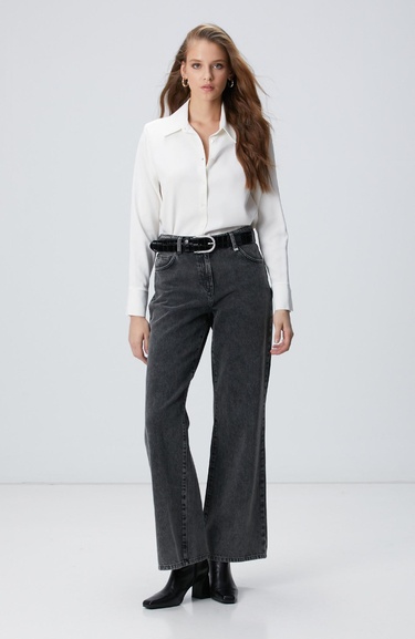  Network Kadın Kırık Beyaz Vatkalı Gömlek