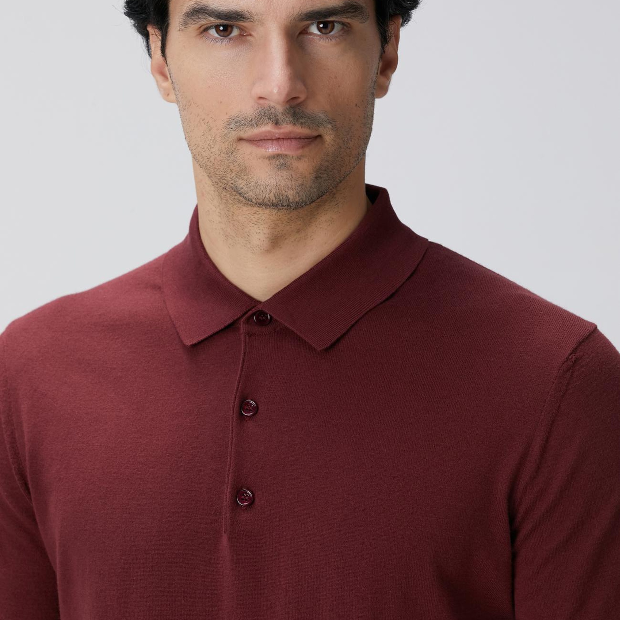 Network Erkek Bordo Basic Triko Kazak