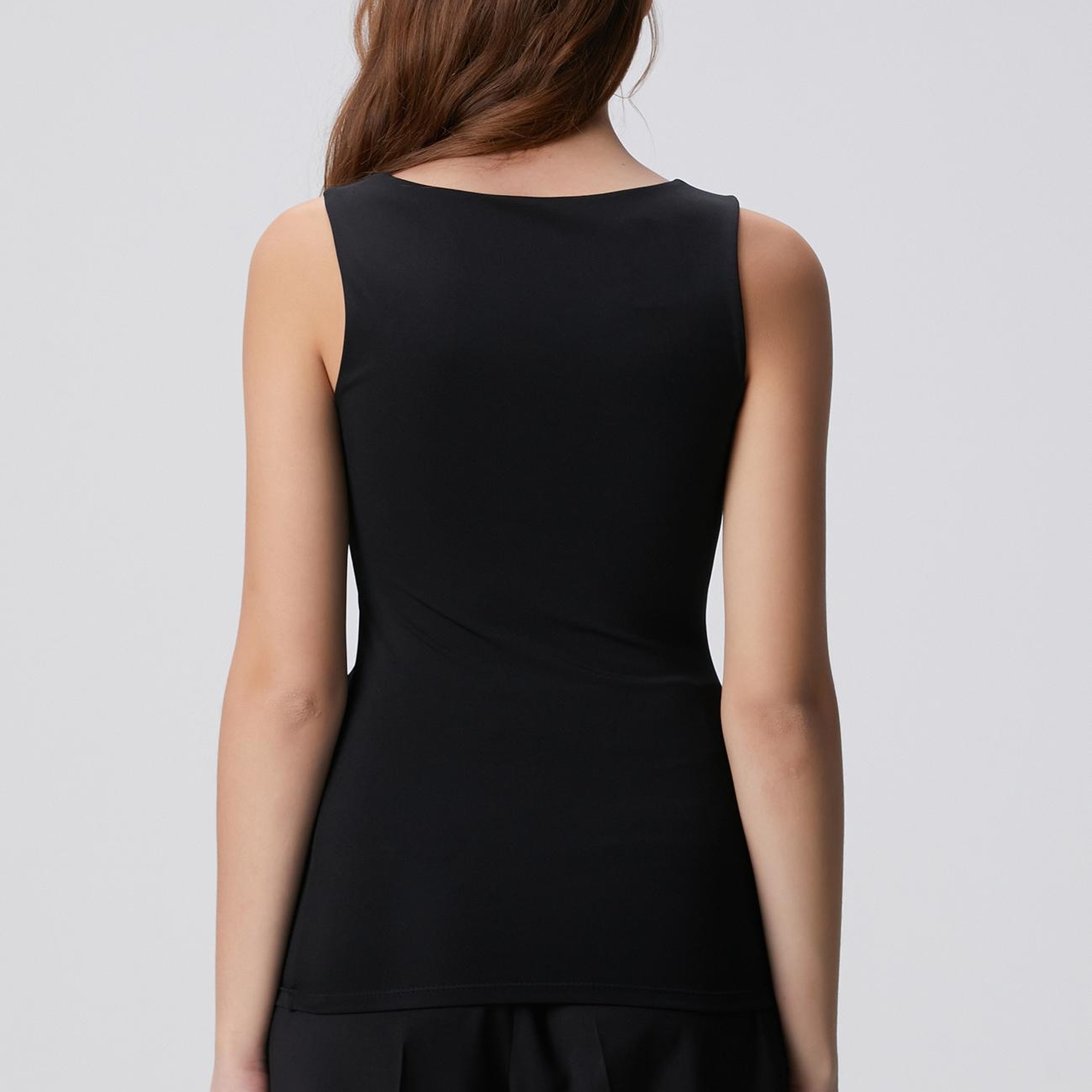 Network Kadın Siyah Örme Atlet