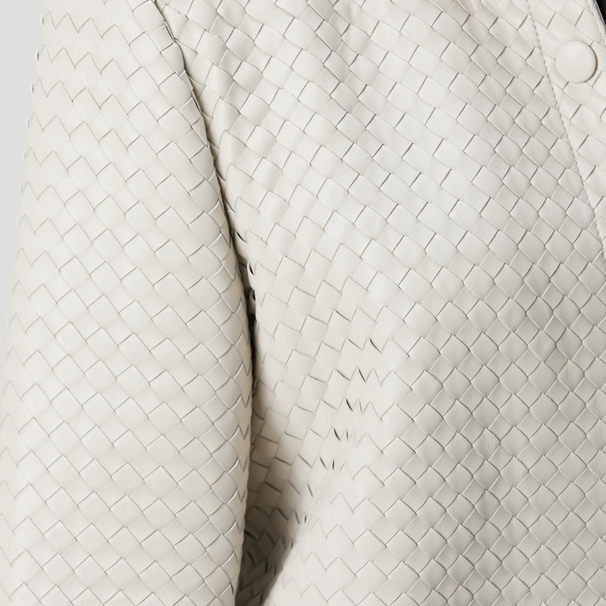 Network Kadın Limited Taş Örgü Desenli Deri Gömlek