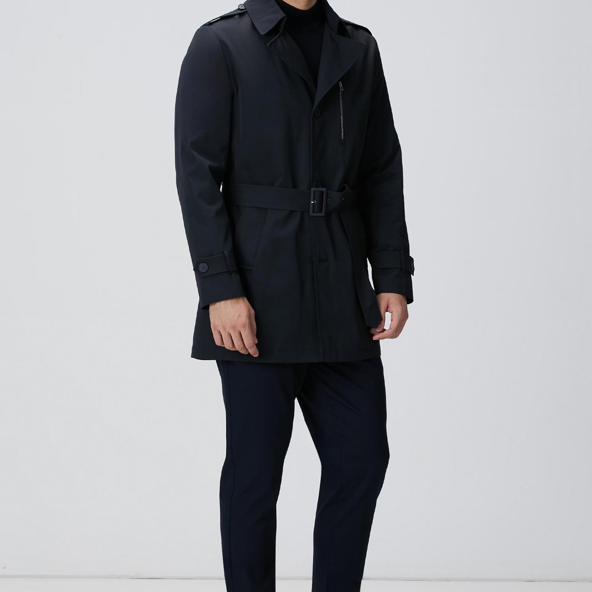 Network Erkek Lacivert Yün Karışımlı Kazak