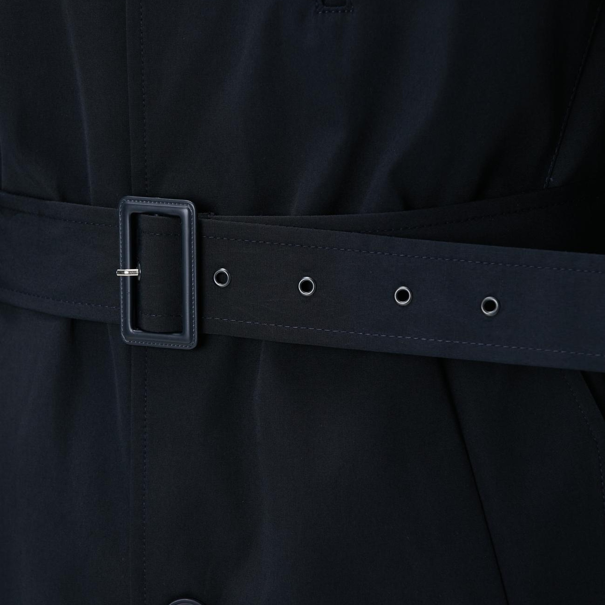 Network Erkek Lacivert Kuşaklı Pardösü