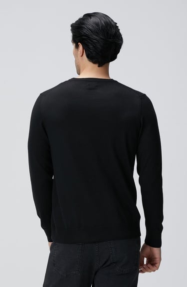  Network Erkek Siyah Yün Karışımlı Triko Kazak