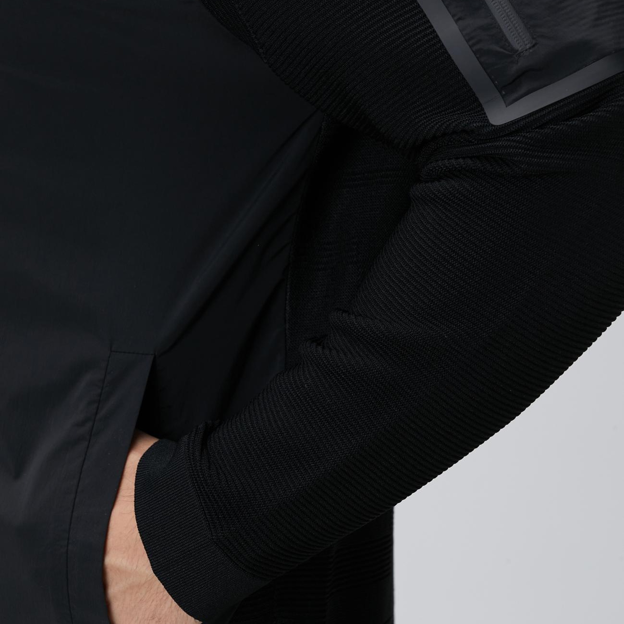 Network Erkek N-Tech Siyah Scuba Detaylı Triko Mont