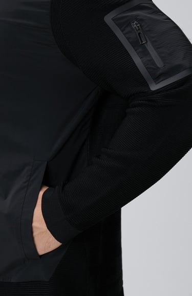  Network Erkek N-Tech Siyah Scuba Detaylı Triko Mont