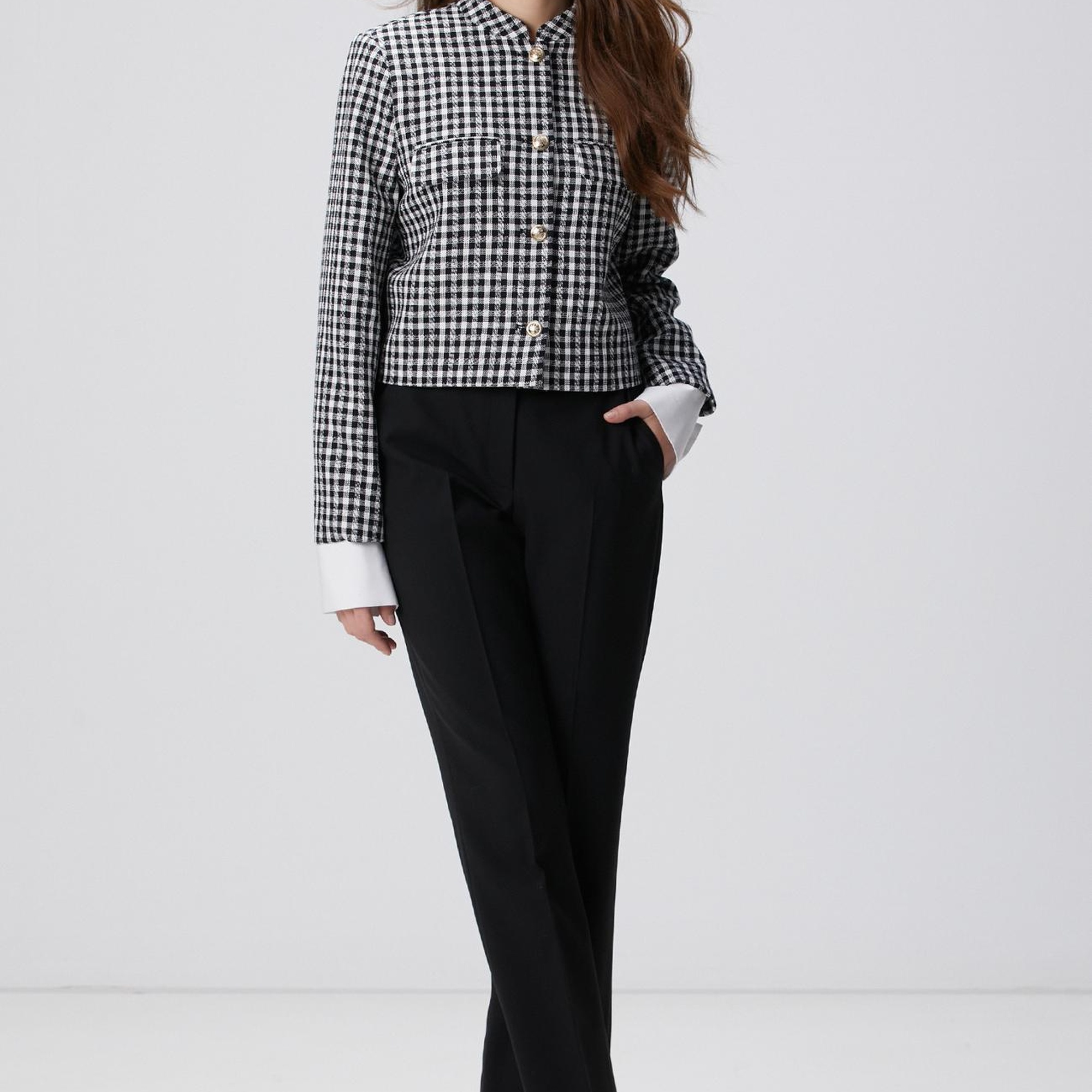 Network Kadın Siyah Yün Karışımlı Pantolon