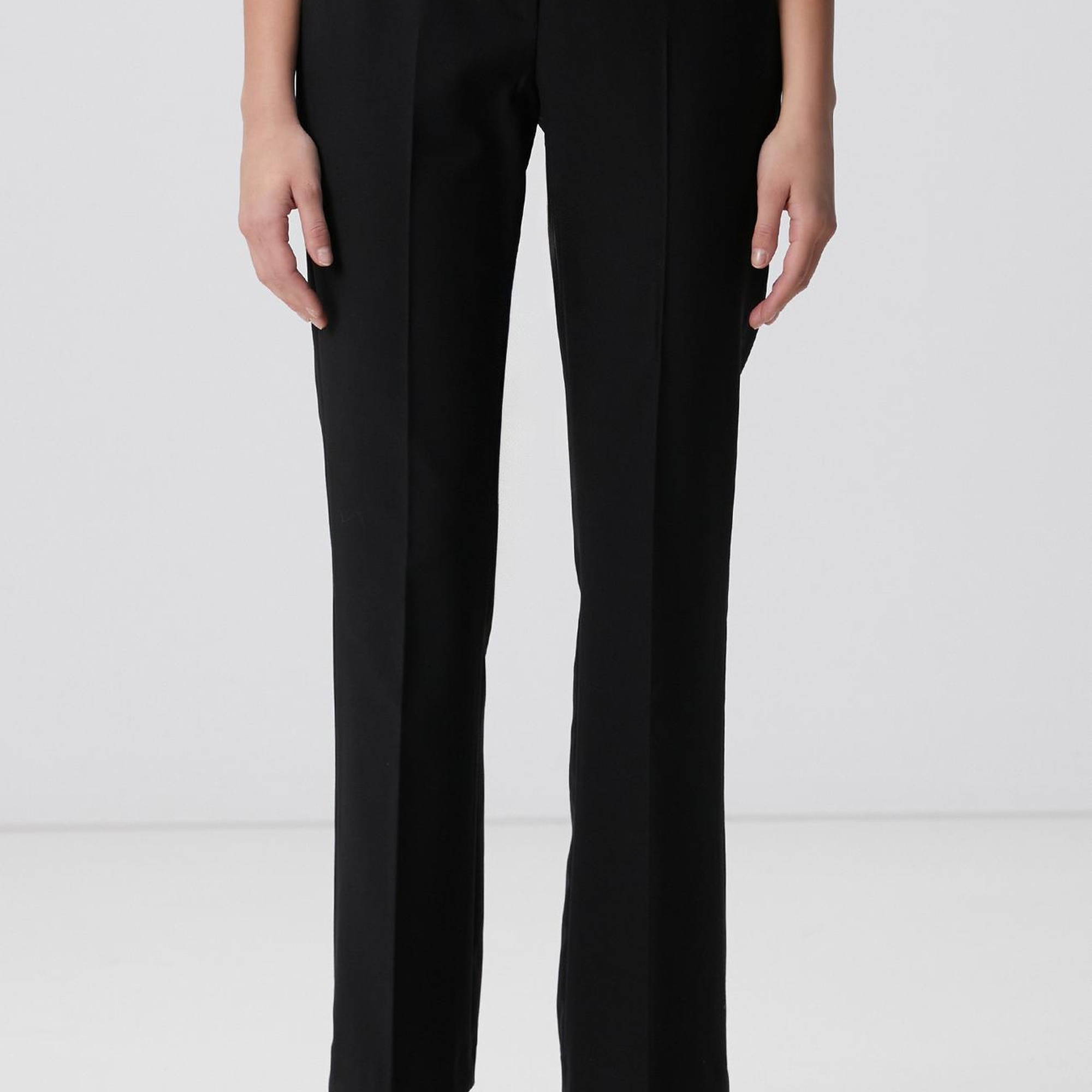 Network Kadın Siyah Yün Karışımlı Pantolon